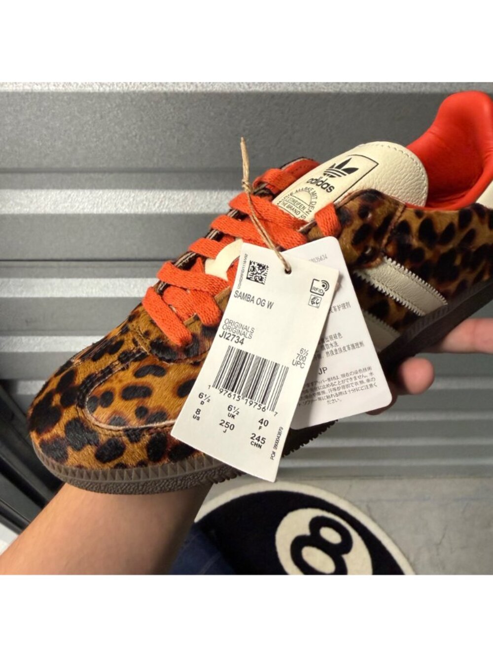 adidas Samba OG Preloved Red Leopard (JI2734) Women's Size 8 - Picture 4 of 6